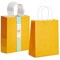25-Pack Yellow Gift Bags with Handles - Medium Size Paper Bags for Birthday, Wedding, Retail (8x3.9x10 In)
